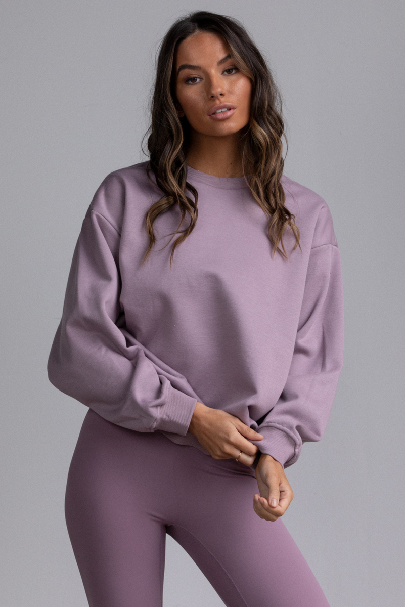 Lilac on sale oversized sweatshirt